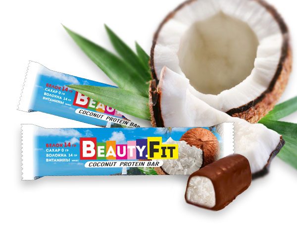 Протеиновые батончики «кокос в шоколаде» — Beauty Fit